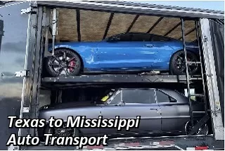 Texas to Mississippi Auto Transport Shipping
