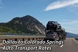 Dallas to Colorado Springs Auto Transport Rates