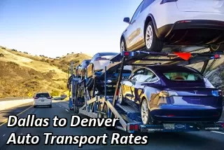 Dallas to Denver Auto Transport Rates