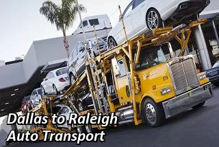Dallas to Raleigh Auto Transport