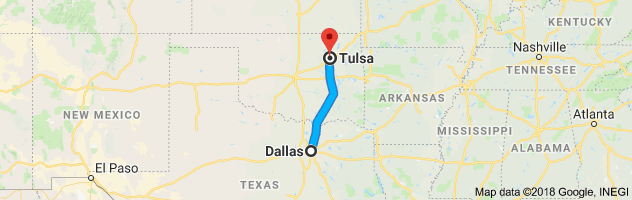 Dallas to Tulsa Auto Transport Route