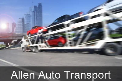 Allen Auto Transport carrier loading a vehicle