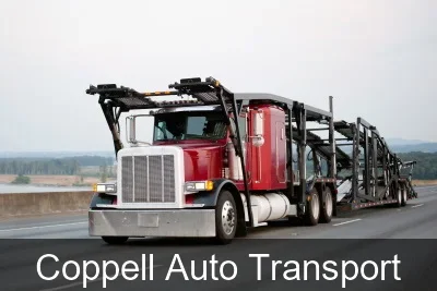 Coppell Auto Transport carrier loading a vehicle