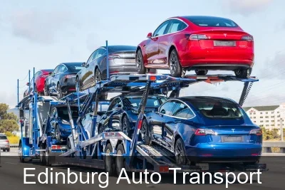 Edinburg Auto Transport carrier loading a vehicle