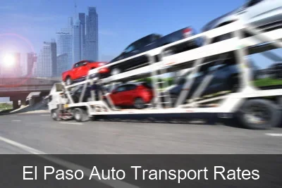 El Paso Auto Transport Rates