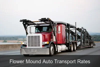 Flower Mound Auto Transport Rates