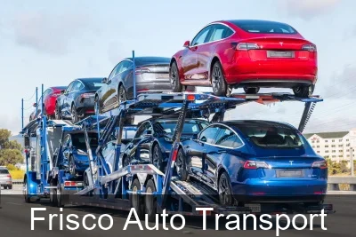 Frisco Auto Transport carrier loading a vehicle