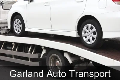 Garland Auto Transport carrier loading a vehicle
