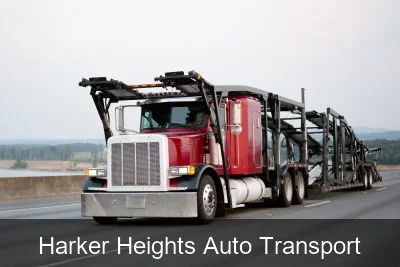 Harker Heights Auto Transport carrier loading a vehicle