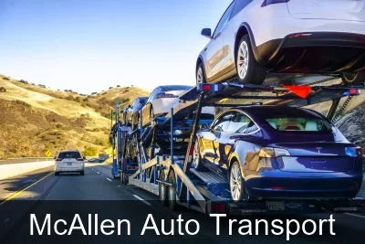 McAllen Auto Transport carrier loading a vehicle