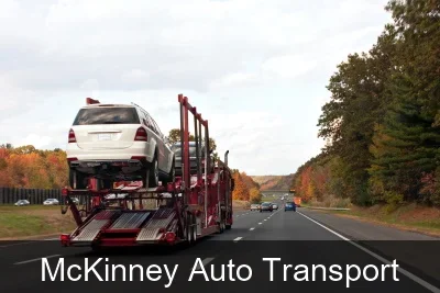 McKinney Auto Transport carrier loading a vehicle
