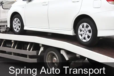 Spring Auto Transport carrier loading a vehicle