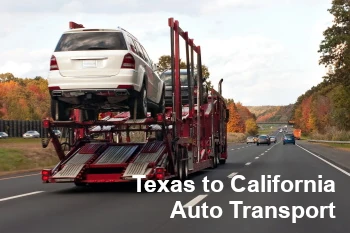 Texas to California Auto Shipping