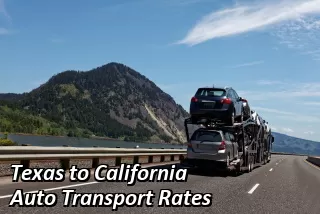 Texas to California Auto Transport