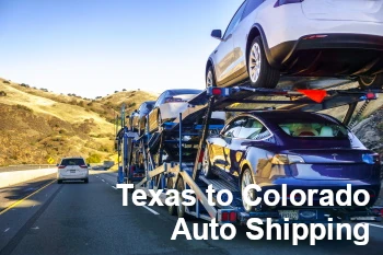Texas to Colorado Auto Shipping
