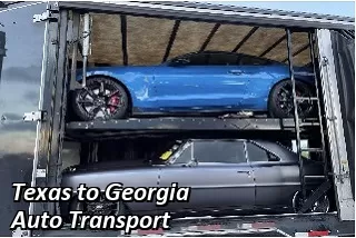 Texas to Georgia Auto Transport Shipping