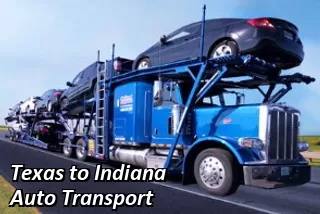 Texas to Indiana Auto Transport Shipping