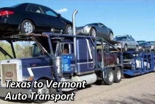Texas to Vermont Auto Transport Shipping