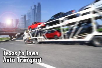 Texas to Iowa Auto Transport