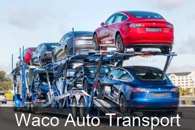 Waco Auto Transport carrier loading a vehicle