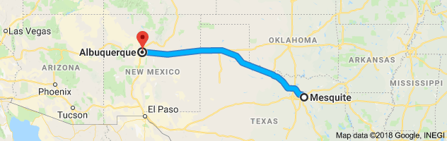Mesquite to Albuquerque Auto Transport Route