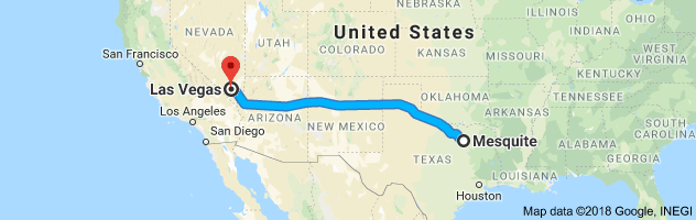 Mesquite to Las Vegas Auto Transport Route